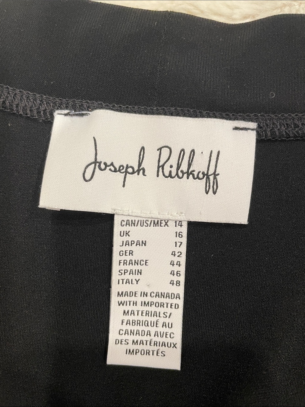 Joseph Ribkoff Black Open-Front Cardigan - Picture 6 of 7